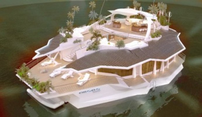 Insulele plutitoare pentru milionari, aduse în Marea Neagră